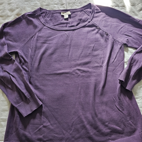 LOFT Tops - LOFT Elegant Purple Long Sleeve Top